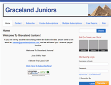 Tablet Screenshot of gracelandjuniors.com